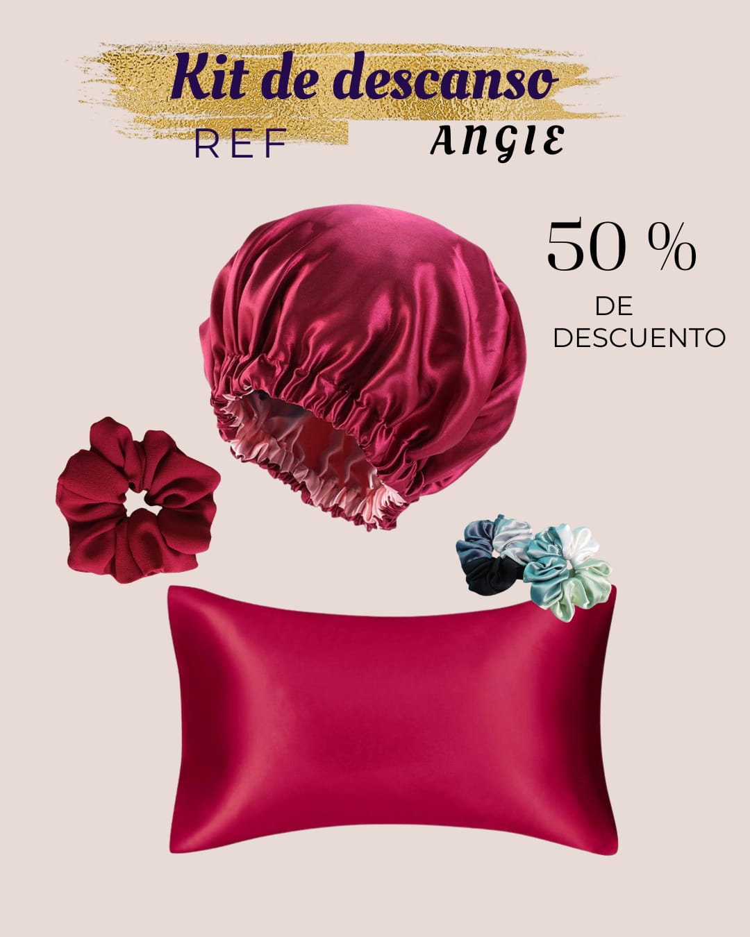 KIT ANGIE FUNDA+GORRO+ OBSEQUIO