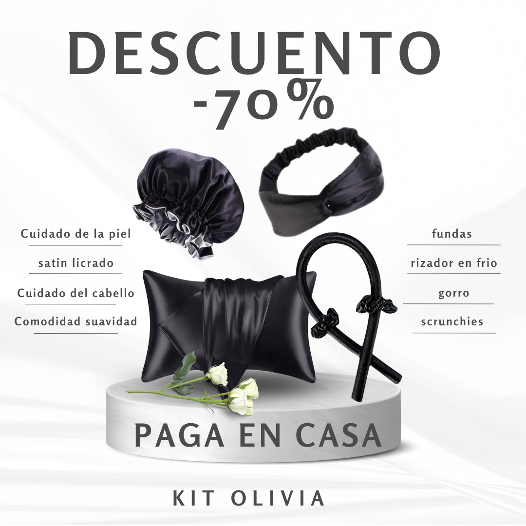 KIT OLIVIA,2 FUNDAS,GORRO,RIZADOR +OBSEQUIO