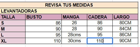 LEVANTADORA EN SEDA (oferta tiempo limitado)