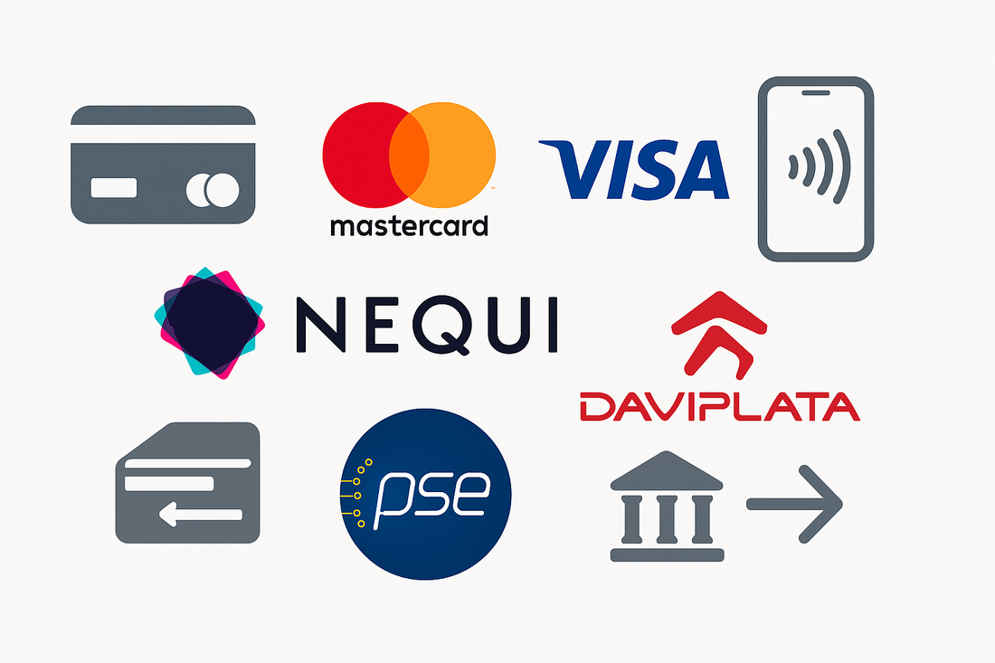 imagen de pago con tarjeta debito credito master card, visa  nequi daviplata  pse